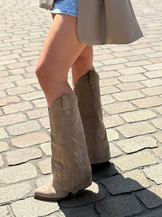 Cowboy laarzen met overlay